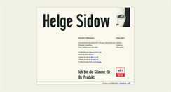 Desktop Screenshot of helgesidow.de