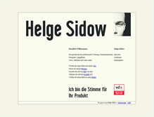 Tablet Screenshot of helgesidow.de
